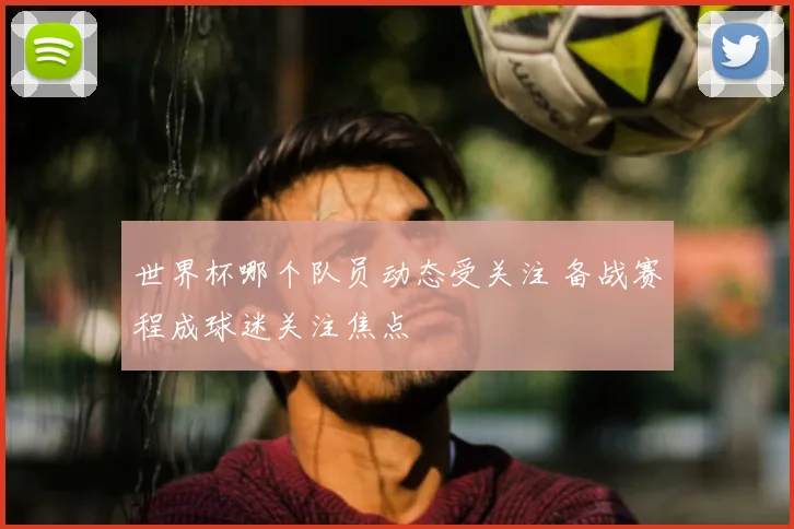 世界杯哪个队员动态受关注 备战赛程成球迷关注焦点